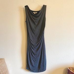 Loft - Grey Mid Length Dress Size XS